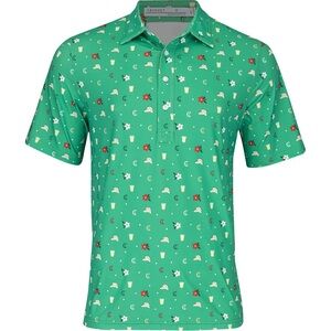 Criquet Masters red and white azaleas pimiento sandwich lemonade polo XL polo